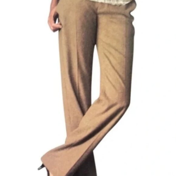 CAbi Pants - NWOT CAbi Tweed Transition Trouser in Peanut Gold Size 8